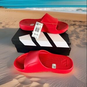 Adidas Lightshift Men's Size 20 Slip-On Sportswear Slide Sandals. Red. NIB